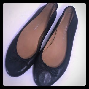 Franco Sarto ZAPP Black Leather Ballet Flats 6.5